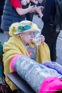 granny sipping tea