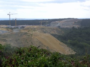 road construction in the woods near the Bosphorus for construction of a new airport (800x598)