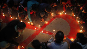 Nepalese Women and Children on World AIDS day