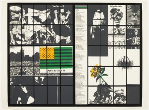 Carlos Irizarry / Moratorium / 1969 / Screenprint / 21-3/8 x 27-3/4 in. / Collection El Museo del Barrio, New York [W91.116]